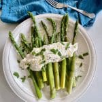 Asparagus with Minty Almond Dip