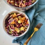 Vegan Rainbow Coleslaw with Orange