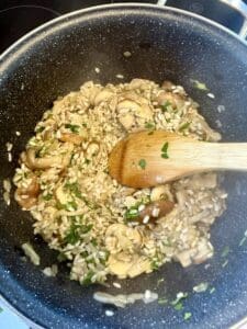 mushroom risotto