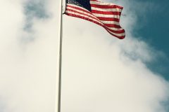 American flags everywhere