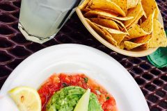 Margarita and guacamole